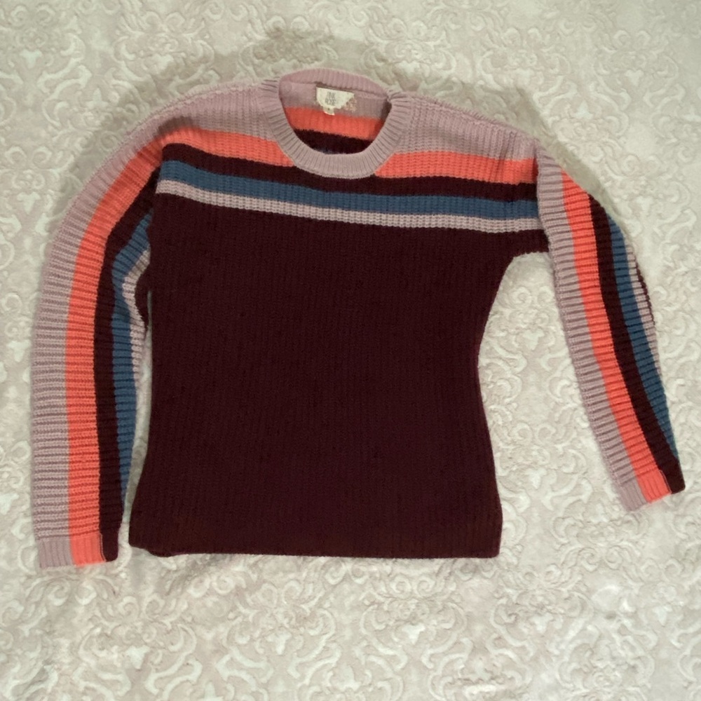 Pink Rose Knitted Sweater, Size Small, Gently Used, Cozy & Chic